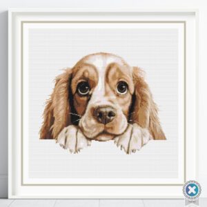 American Cocker Spaniel Cross Stitch Pattern