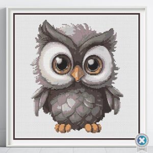 Baby Owl Cross Stitch Pattern