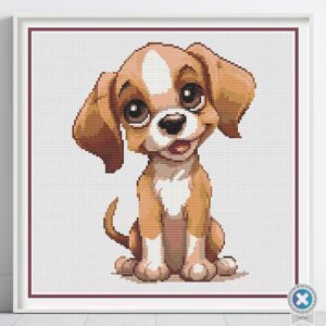 Baby Puppy Cross Stitch Pattern