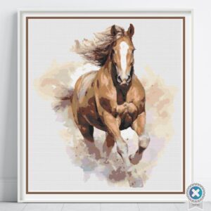 Cantering Horse Cross Stitch Pattern