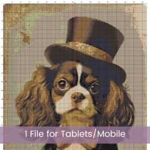 Cavalier King Charles Cross Stitch Pattern