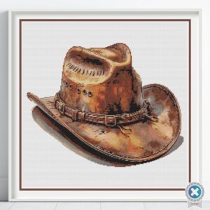 Cowboy Hat Cross Stitch Pattern