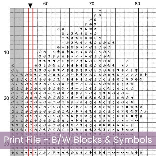 December Birth Month Flower Cross Stitch Pattern