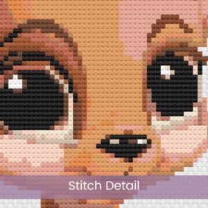 Baby Deer Fawn Cross Stitch Pattern