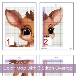 Baby Deer Fawn Cross Stitch Pattern