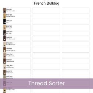 French Bulldog Cross Stitch Pattern