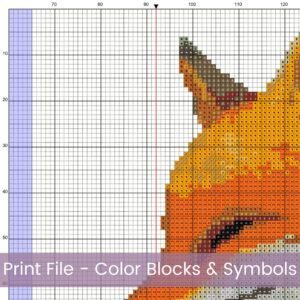 Nordic Fox Cross Stitch Pattern