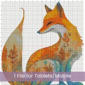 Nordic Fox Cross Stitch Pattern