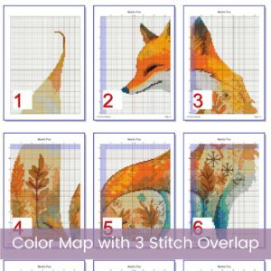 Nordic Fox Cross Stitch Pattern