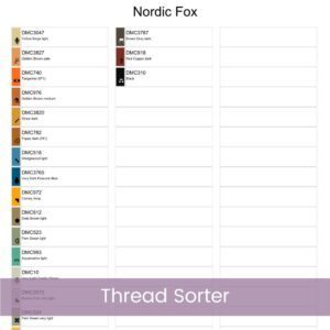 Nordic Fox Cross Stitch Pattern