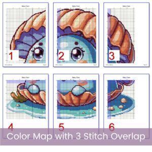 Baby Clam Cross Stitch Pattern