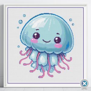 Baby Jellyfish Cross Stitch Pattern