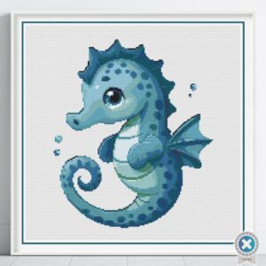 Baby Seahorse Cross Stitch Pattern