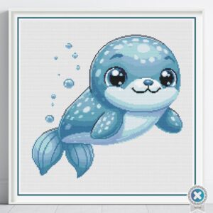 Baby Seal Cross Stitch Pattern