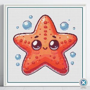 Baby Starfish Cross Stitch Pattern