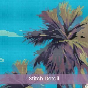 Cocoa Beach Travel Poster Pattern