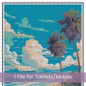 Cocoa Beach Travel Poster Pattern