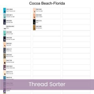 Cocoa Beach Travel Poster Pattern