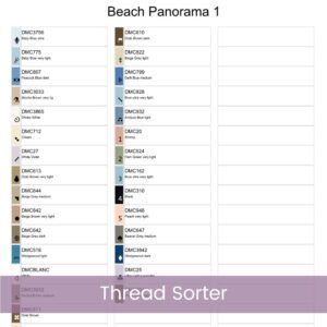 Beach Panorama Cross Stitch Pattern