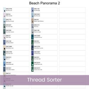 Beach Panorama Cross Stitch Pattern