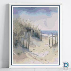 Beach Panorama Cross Stitch Pattern