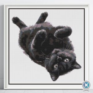 Black Cat Cross Stitch Pattern