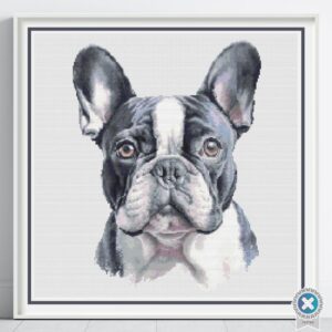 Boston Terrier Cross Stitch Pattern