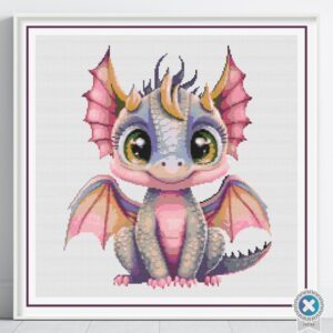 Baby Dragon Cross Stitch Pattern