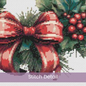 Christmas Wreath Cross Stitch Pattern