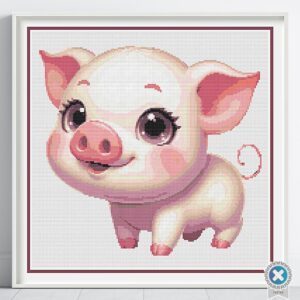 Baby Piglet Cross Stitch Pattern