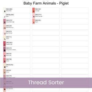 Baby Piglet Cross Stitch Pattern