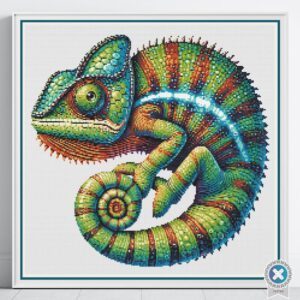 Chameleon Cross Stitch Pattern