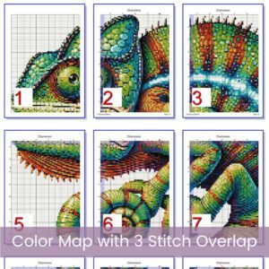 Chameleon Cross Stitch Pattern