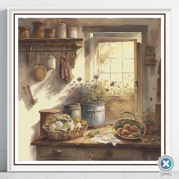 Country Kitchen Cross Stitch Pattern