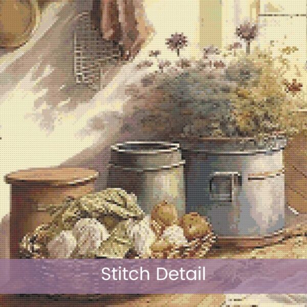 Country Kitchen Cross Stitch Pattern