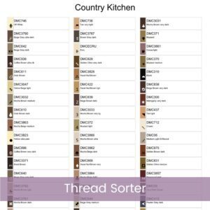 Country Kitchen Cross Stitch Pattern