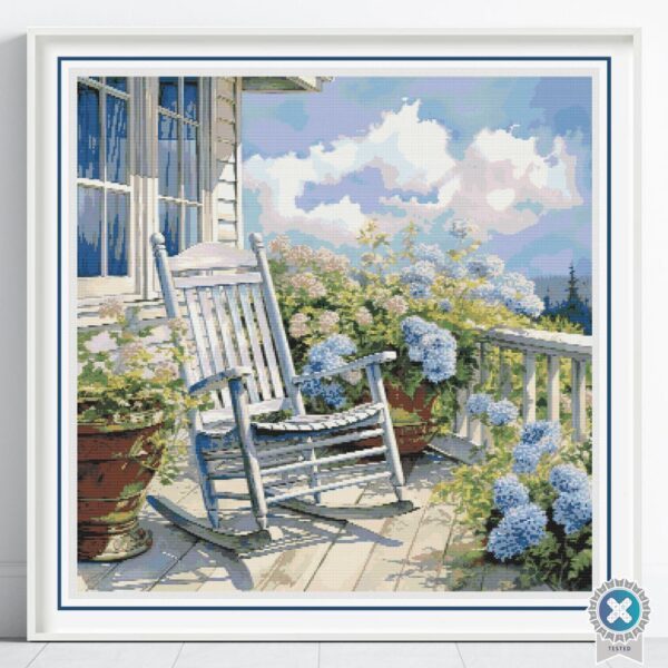 Country Porch Cross Stitch Pattern