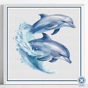 Dolphins Cross Stitch Pattern