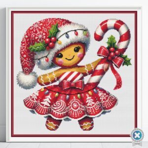 Gingerbread Girl Cross Stitch Pattern