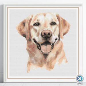 Golden Labrador Cross Stitch Pattern