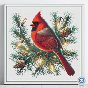 Christmas Cardinal Cross Stitch Pattern