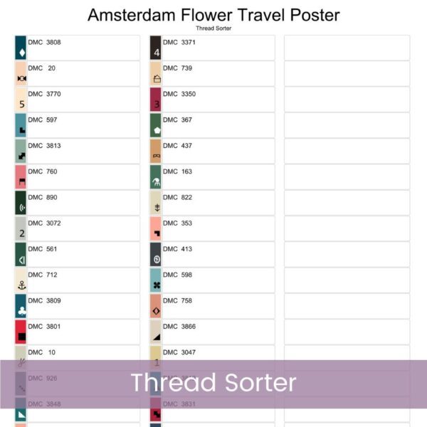 Amsterdam Cross Stitch Pattern