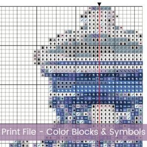 Delft Style Amsterdam Canal House Cross Stitch Pattern