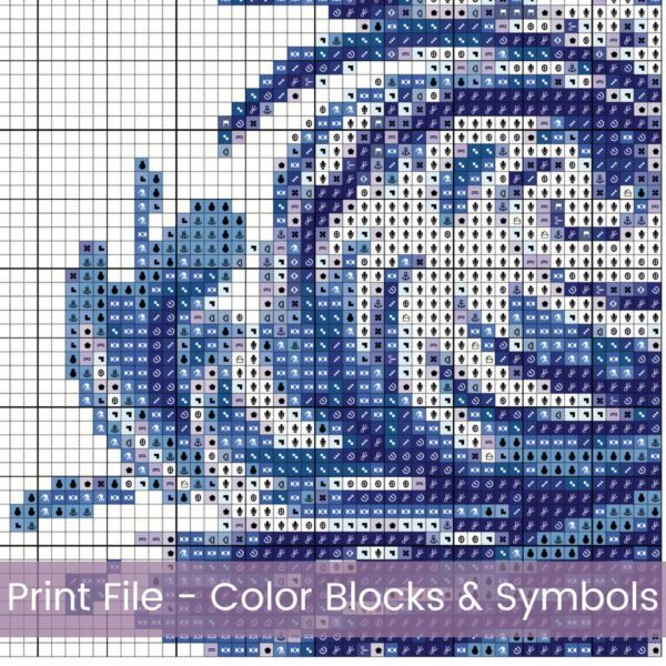 Delft Lion Cross Stitch Pattern