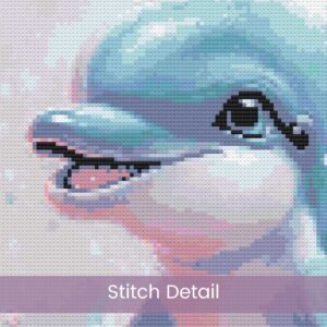 Dolphin Calf Cross Stitch Pattern