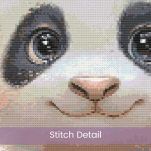 Panda Cub Cross Stitch Pattern