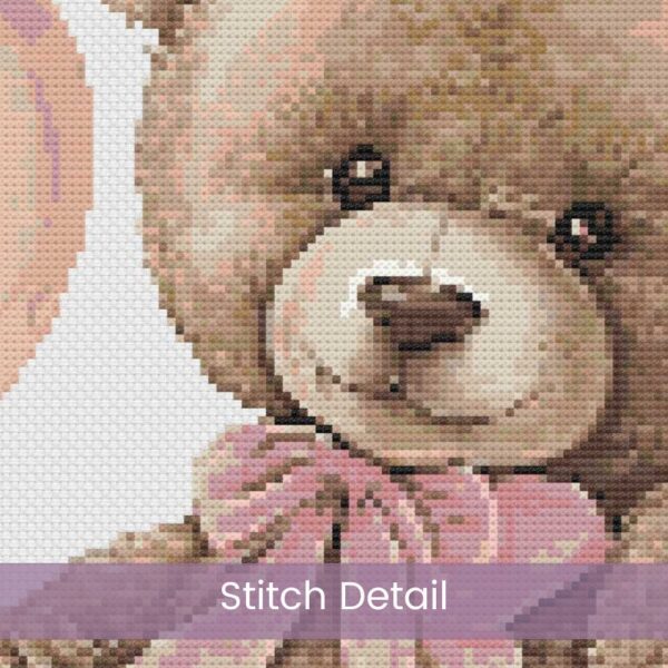 Vintage Teddy Bear Cross Stitch Pattern