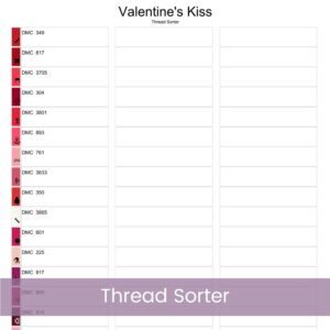 Valentine’s Kiss Cross Stitch Pattern, Red Lips PDF, Romantic Embroidery, Valentine Decor, Love Theme, Valentine Gift Idea, Digital Pattern