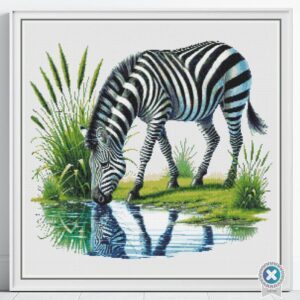 Zebra Cross Stitch Pattern, Nature-Inspired Wildlife Embroidery, African Safari Decor, Animal Cross Stitch Pattern, Handmade Wildlife Art