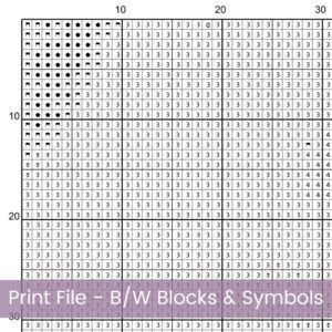 Baby Zebra Cross Stitch Pattern